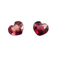 Ruby - 0.31ct Heart Unheated Purplish Red Ruby