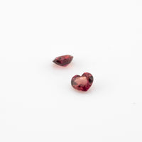Ruby - 0.31ct Heart Unheated Purplish Red Ruby
