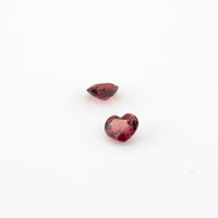 Ruby - 0.31ct Heart Unheated Purplish Red Ruby