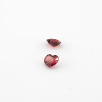 Ruby - 0.31ct Heart Unheated Purplish Red Ruby