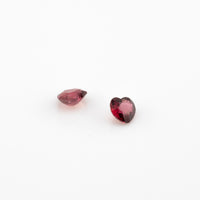 Ruby - 0.31ct Heart Unheated Purplish Red Ruby