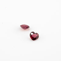 Ruby - 0.31ct Heart Unheated Purplish Red Ruby