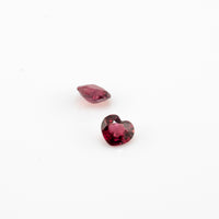 Ruby - 0.31ct Heart Unheated Purplish Red Ruby