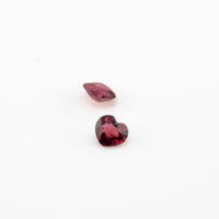 Ruby - 0.31ct Heart Unheated Purplish Red Ruby