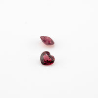 Ruby - 0.31ct Heart Unheated Purplish Red Ruby