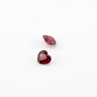 Ruby - 0.31ct Heart Unheated Purplish Red Ruby
