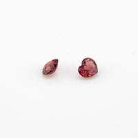 Ruby - 0.31ct Heart Unheated Purplish Red Ruby