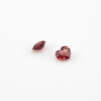 Ruby - 0.31ct Heart Unheated Purplish Red Ruby