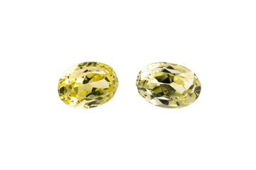 Sillimanite - 2.12ct Matching Pair Natural Green Sillimanite