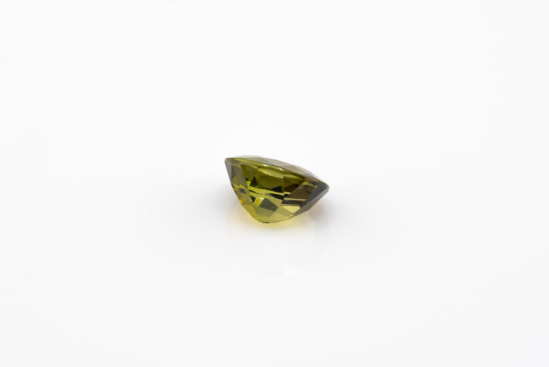 Tourmaline - 1.48ct Oval Natural Unheated Olive Green