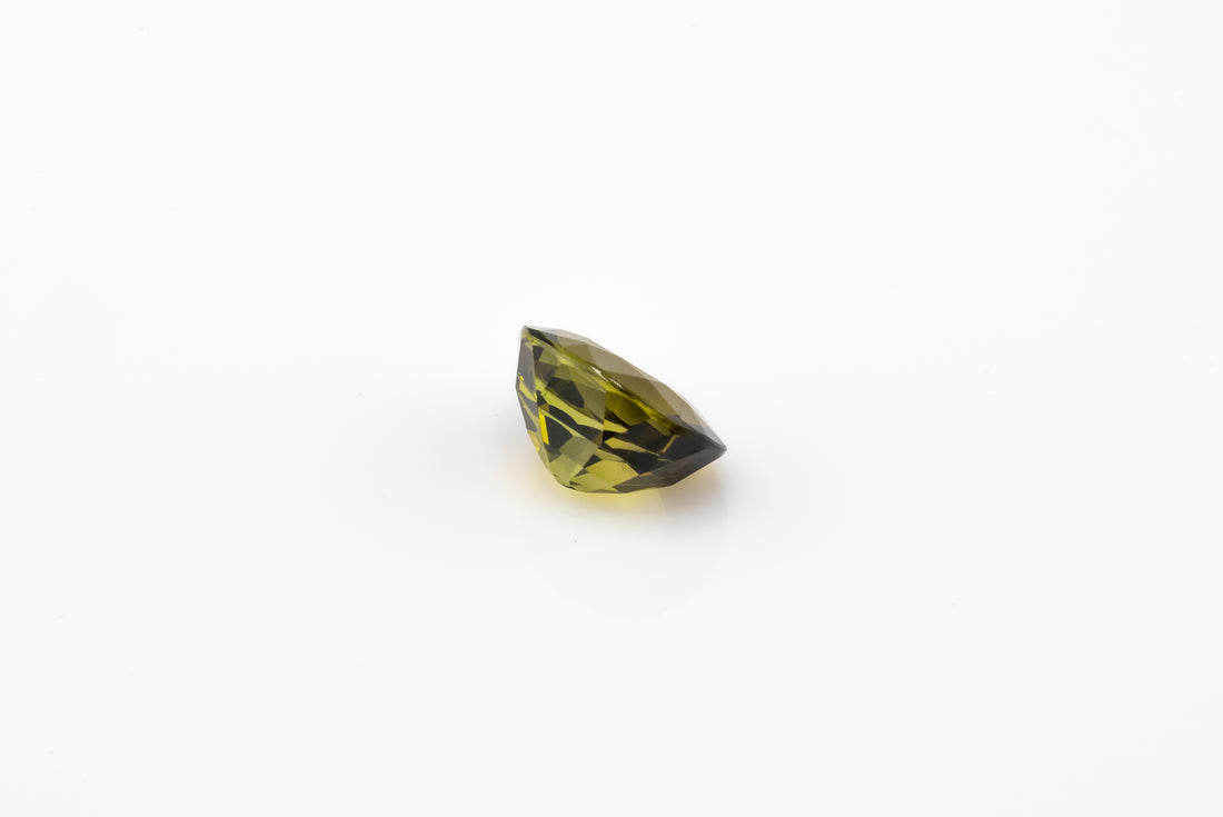 Tourmaline - 1.48ct Oval Natural Unheated Olive Green