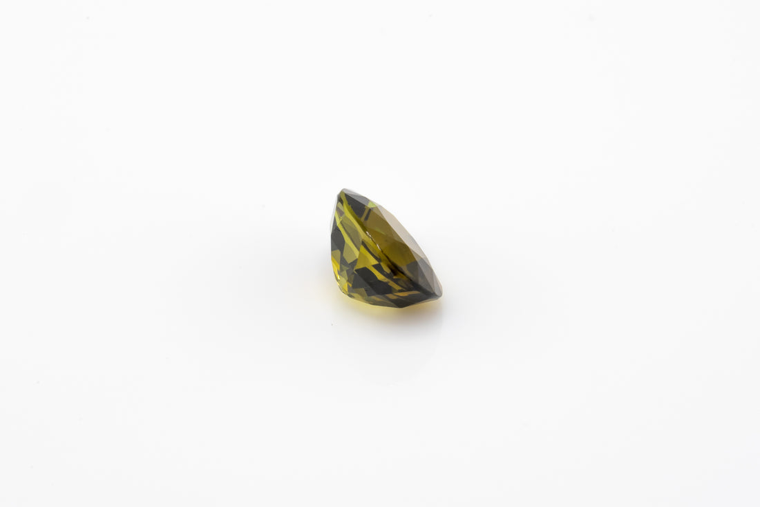 Tourmaline - 1.48ct Oval Natural Unheated Olive Green