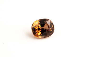 Zircon - 1.36ct Cushion Natural Pinkish Champagne Unheated