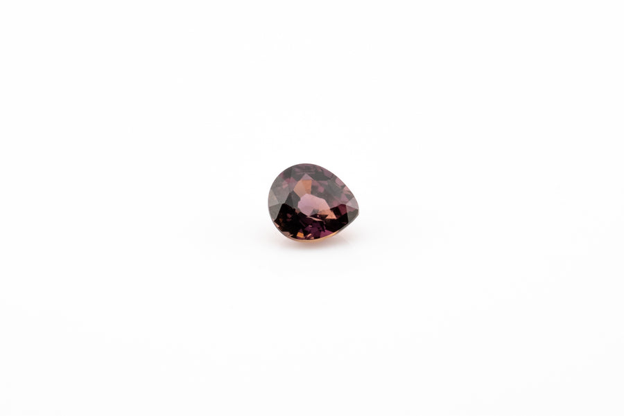 Sapphire - 0.61ct Pear Pinkish Purple Unheated