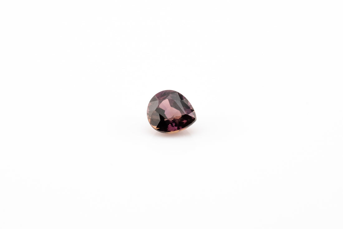 Sapphire - 0.61ct Pear Pinkish Purple Unheated