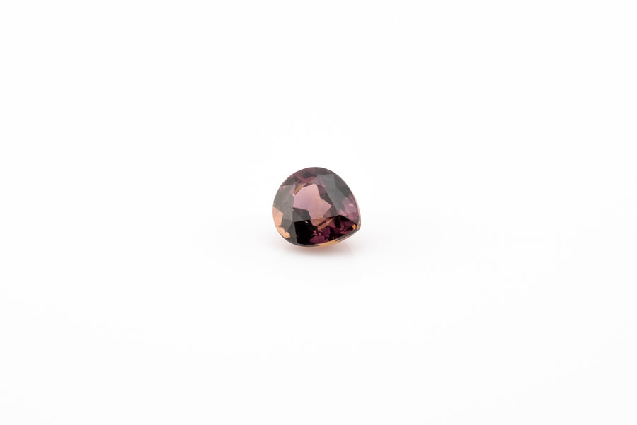 Sapphire - 0.61ct Pear Pinkish Purple Unheated