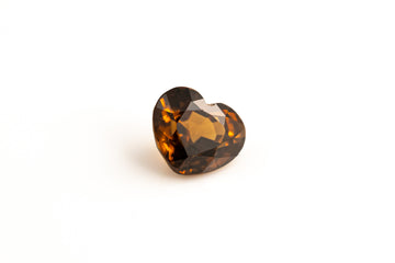 Zircon - 1.44ct Heart Natural Orange Zircon Unheated