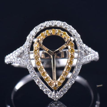 SRP005  Pear Jewel Ring