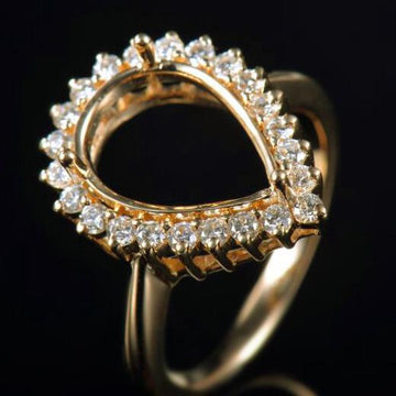 SRP015  Pear Jewel Ring