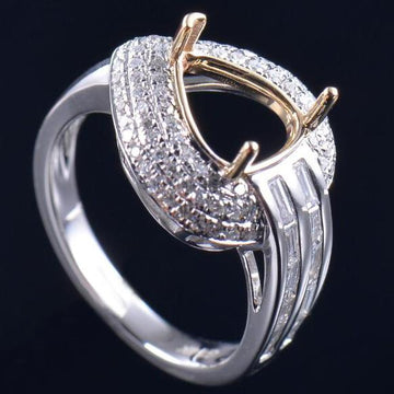SRP016  Pear Jewel Ring