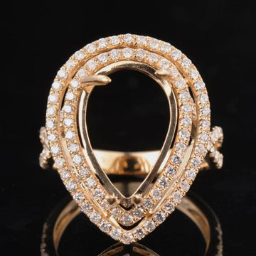 SRP019  Pear Jewel Ring