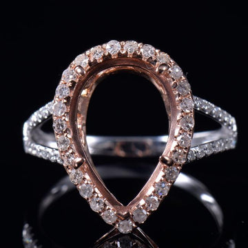 SRP032  Pear Jewel Ring