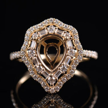 SRP040  Pear Jewel Ring
